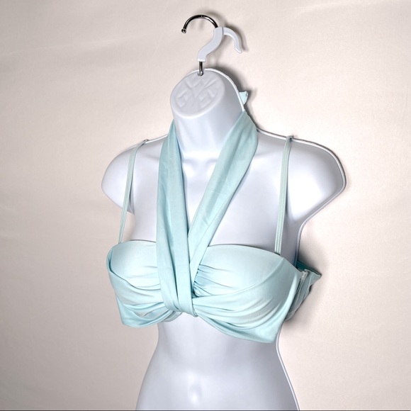 Baby Blue Bikini Top Size 14 - Picture 2 of 4